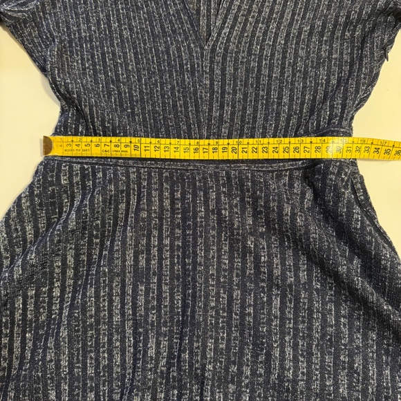 Quiet Luxury Cocktail Dress / Old Money  Zara Blue Sparkly Knit – V-Neck, Long - Picture 7 of 7